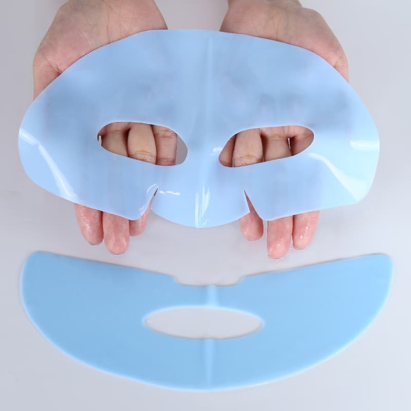 Blue Bio-Collagen Film Sheet Mask Peptide Anti-Wrinkle Firming Hyaluronic Acid Whitening Facial Mask thumbnail 3