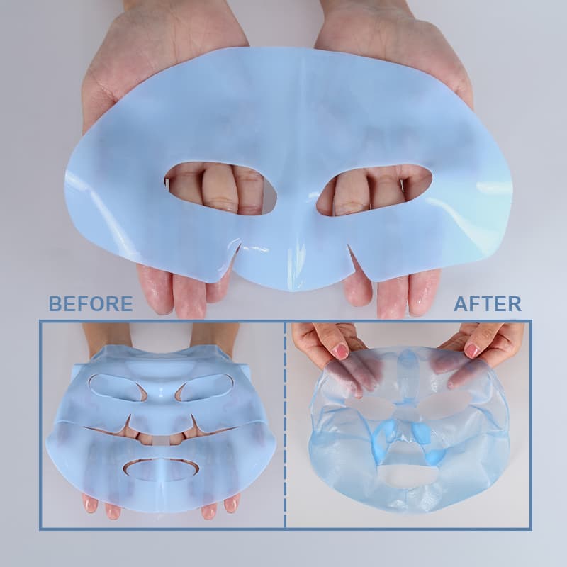 Blue Bio-Collagen Film Sheet Mask Peptide Anti-Wrinkle Firming Hyaluronic Acid Whitening Facial Mask thumbnail 6