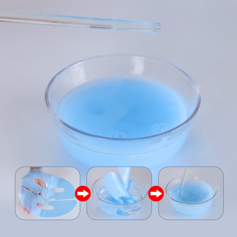 Blue Bio-Collagen Film Sheet Mask Peptide Anti-Wrinkle Firming Hyaluronic Acid Whitening Facial Mask thumbnail 8