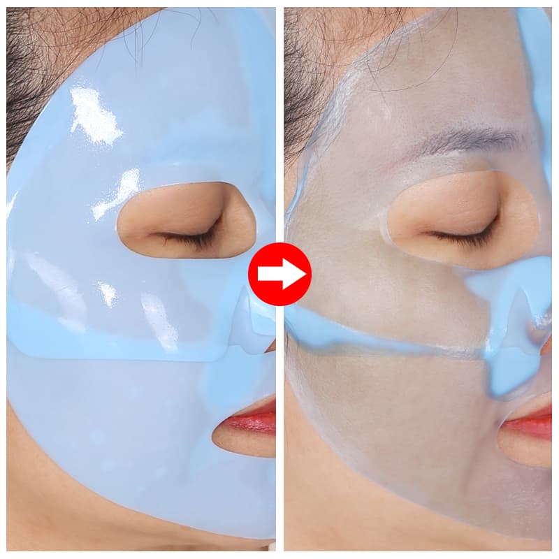 Blue Bio-Collagen Film Sheet Mask Peptide Anti-Wrinkle Firming Hyaluronic Acid Whitening Facial Mask thumbnail 10