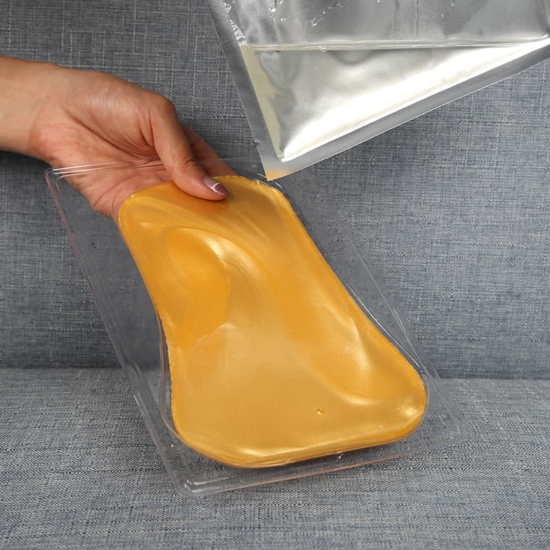Collagen Repairing Callus Remover Foot Sheet Mask Hydrogel Moisturizing 24K Gold Foot Mask Hydrating thumbnail 4