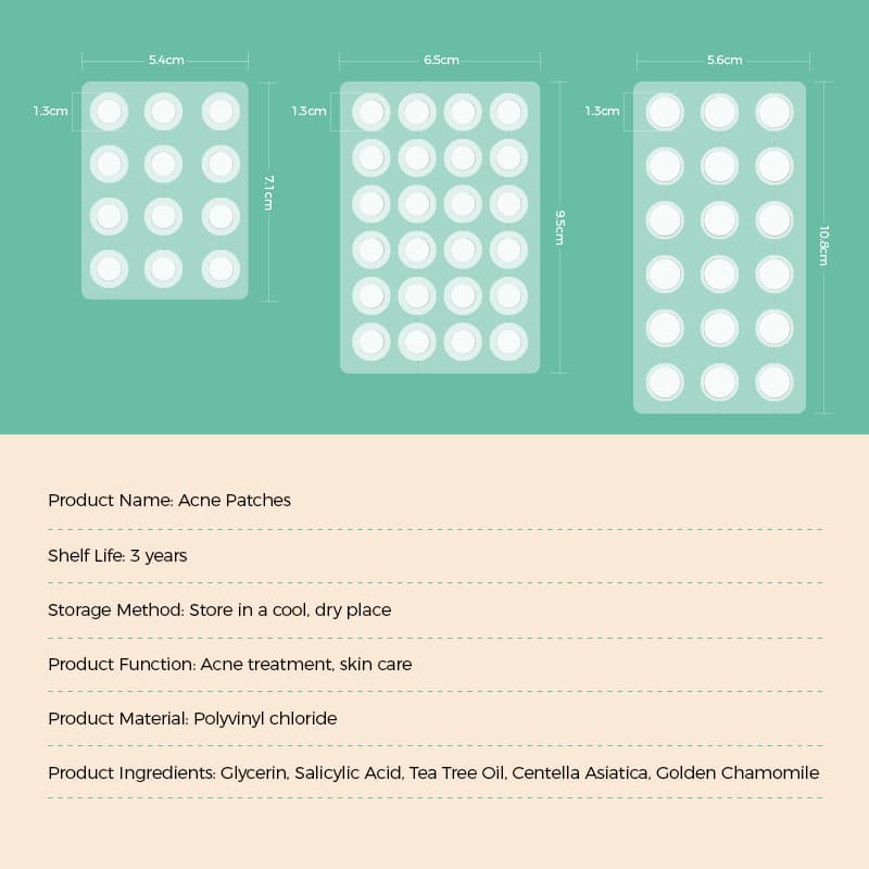 Colorful Star Vitamin B5 Aloe Acne Removing Patch Transparent Pimple Patches for Face thumbnail 7