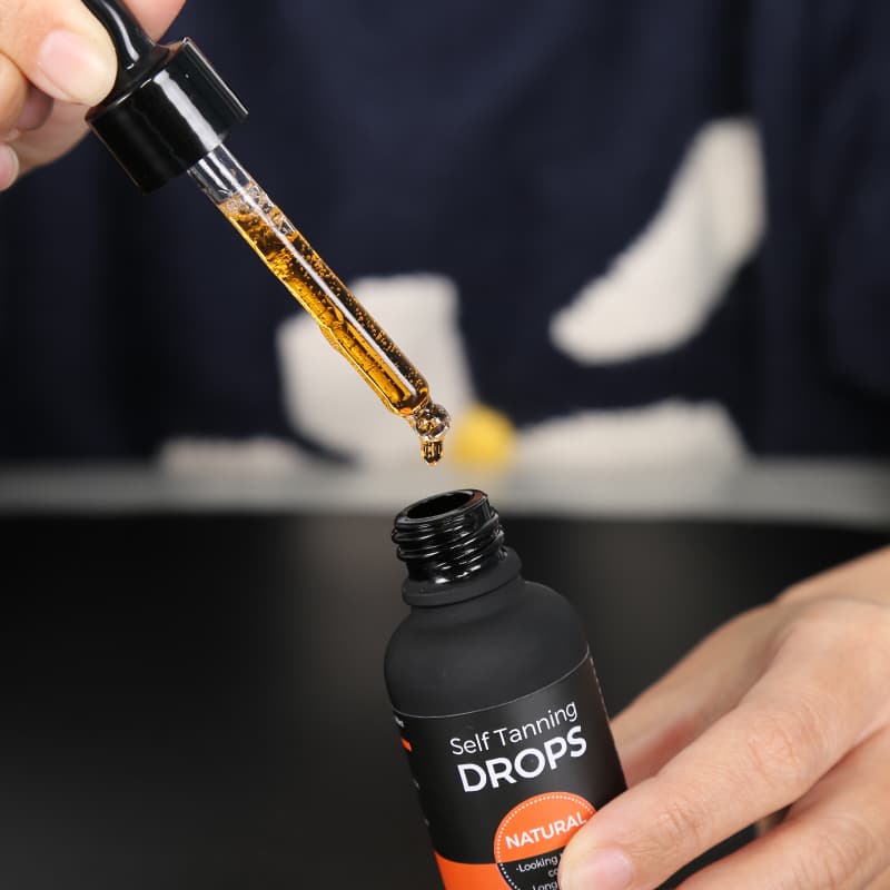 Direct Self Tanning Drops Vegan Face Lotion Dark Sunless Tanner Face Serum Vitamin C thumbnail 3