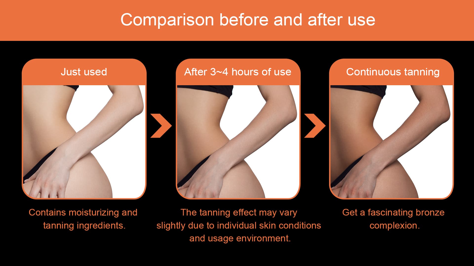 Direct Self Tanning Drops Vegan Face Lotion Dark Sunless Tanner Face Serum Vitamin C thumbnail 8