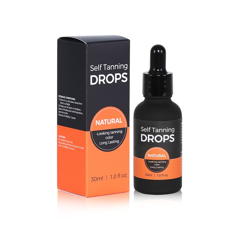 Direct Self Tanning Drops Vegan Face Lotion Dark Sunless Tanner Face Serum Vitamin C thumbnail 14