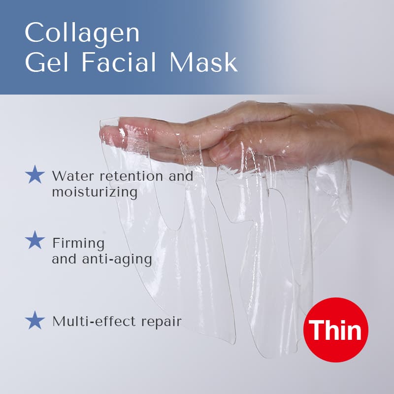 Formulation Glycerin Transparent Jelly Moisturizing Facial Mask Water Soluble Collagen Sheet  Face Mask thumbnail 9