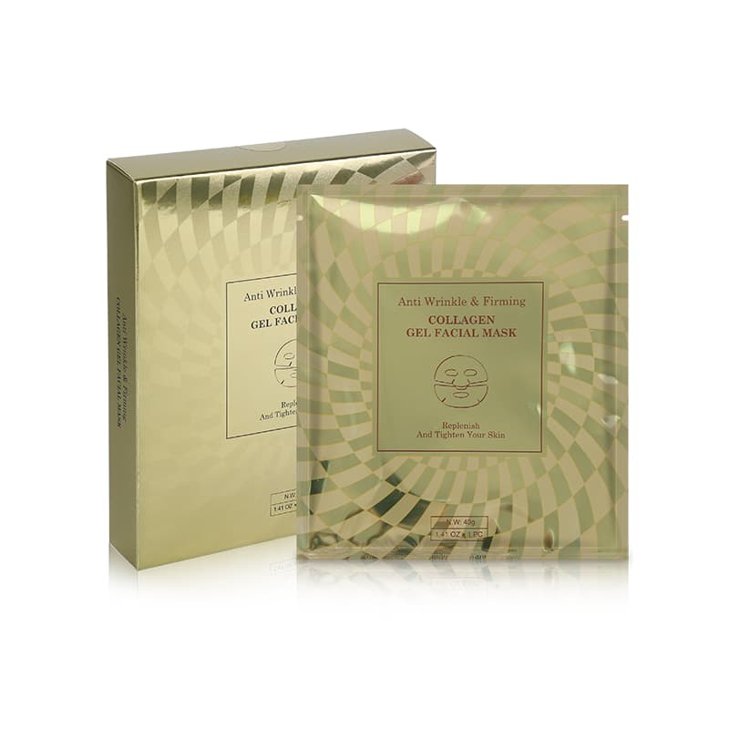 Gold 24K Anti-Aging Firming Elasticity Retinol Peptide Facial Mask Korean Skincare Jelly Gel Collagen Mask thumbnail 11