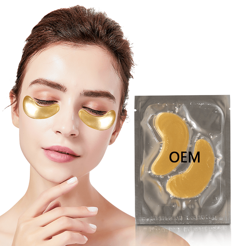 Hydrogel Gel Lightening Eye Patches 24 K Gold Mask Collagen Hydrating Crystal Under Eye Mask Custom Logo thumbnail 3