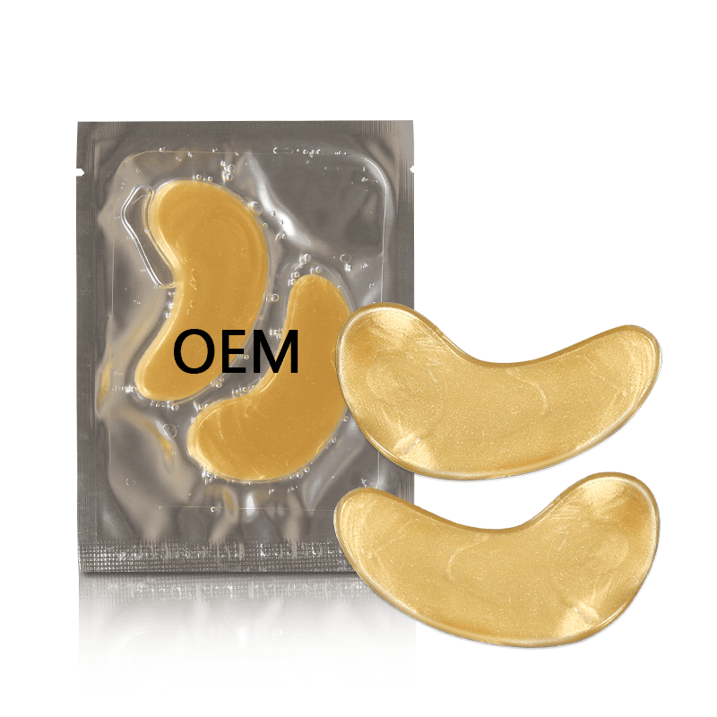 Hydrogel Gel Lightening Eye Patches 24 K Gold Mask Collagen Hydrating Crystal Under Eye Mask Custom Logo thumbnail 4