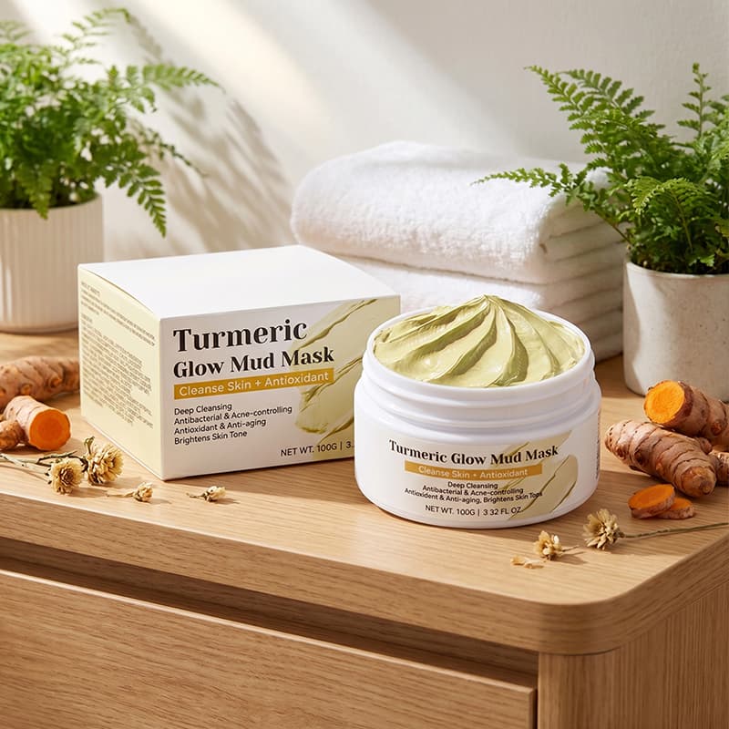 Kaolin Chamomilla Recutita Brighten Clay Mask Curcuma Longa Gentle Exfoliation Mud Mask Wholesale Y thumbnail 5
