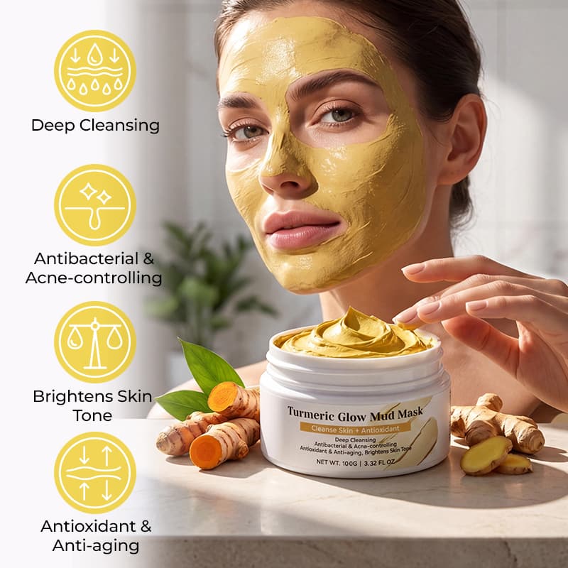Kaolin Chamomilla Recutita Brighten Clay Mask Curcuma Longa Gentle Exfoliation Mud Mask Wholesale Y thumbnail 9