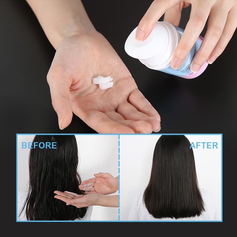 Keratin Collagen Hair Mask Cream Damage Repair Hair Care Products Leave-in Hair Protein Mask thumbnail 4