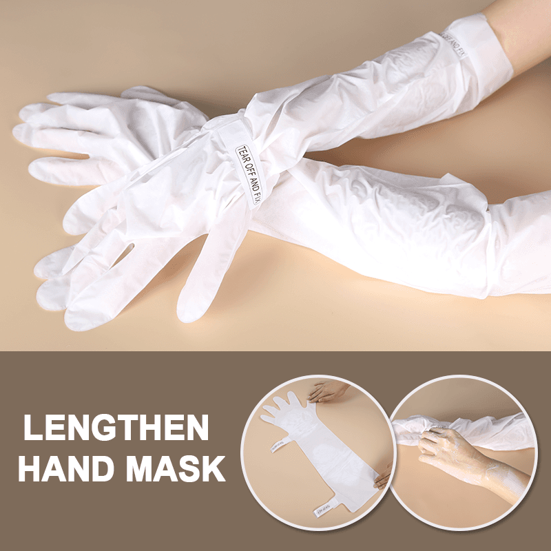 Korea Screen Touch Hydrogel Hydrating Collagen Whitening Moisturizing Collagen Hand Mask Glove Long thumbnail 3
