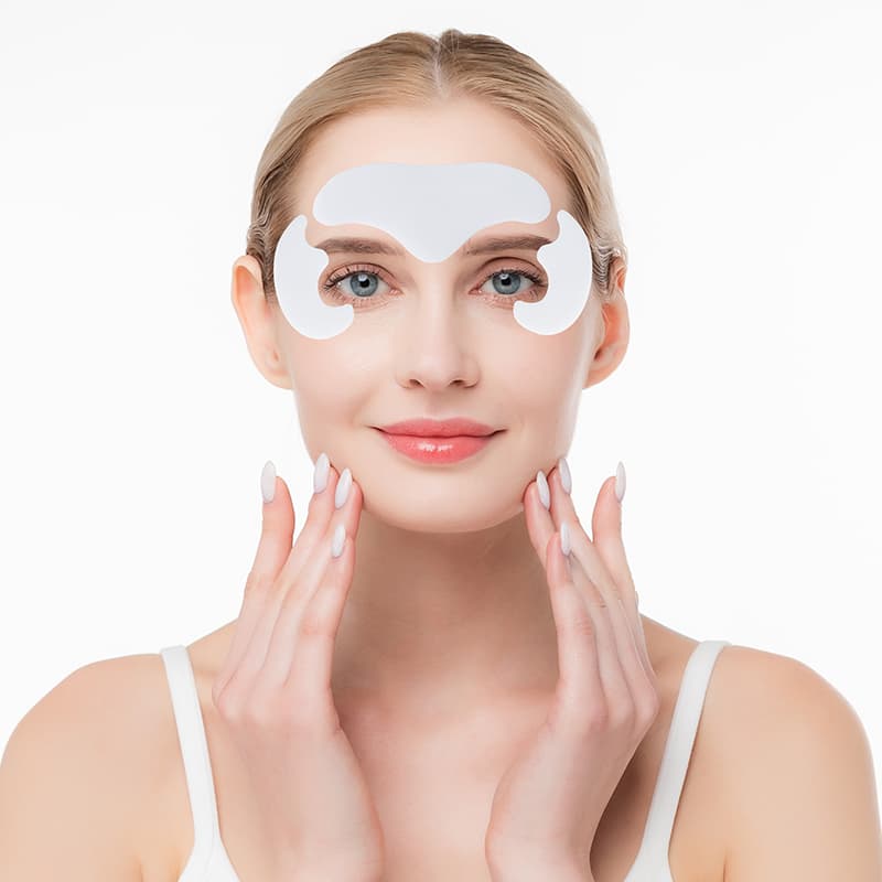 Logo Forehead Facial Patches Lifting Firming Hydrolyzed Gel Smile Line Patch thumbnail 6