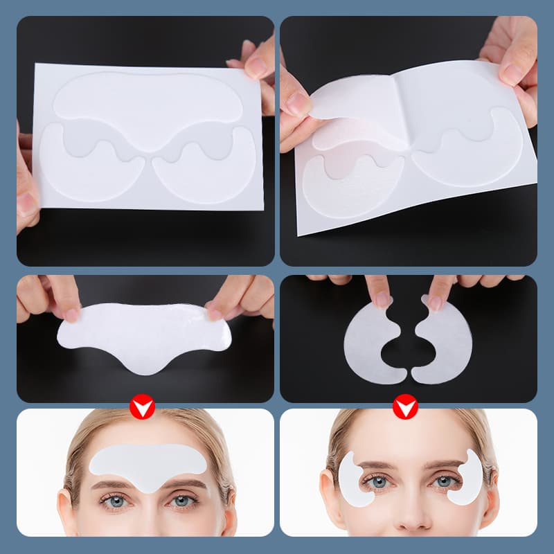 Logo Forehead Facial Patches Lifting Firming Hydrolyzed Gel Smile Line Patch thumbnail 8