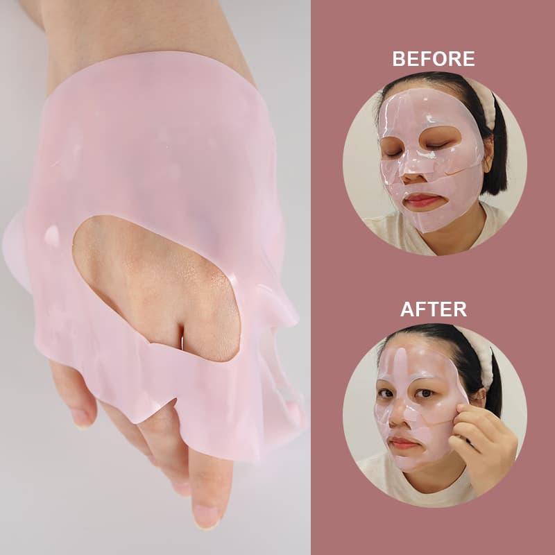 Logo PDRN Pink Hydrating Bio-Collagen Overnight Facial Mask Moisturizing Hyaluronic Acid Face Masks Sheets thumbnail 7