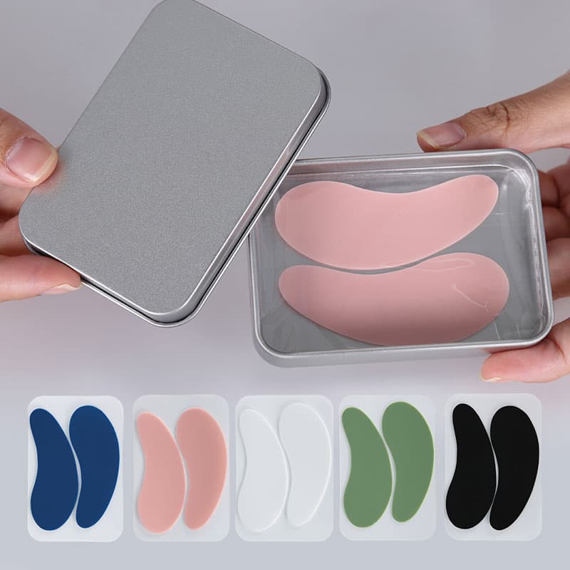 Logo Silicone Puffy Collagen Korean Eye Patches Reusable Under Eye Sheet Masks Pads thumbnail 12