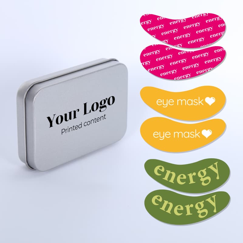 Logo Silicone Puffy Collagen Korean Eye Patches Reusable Under Eye Sheet Masks Pads thumbnail 16