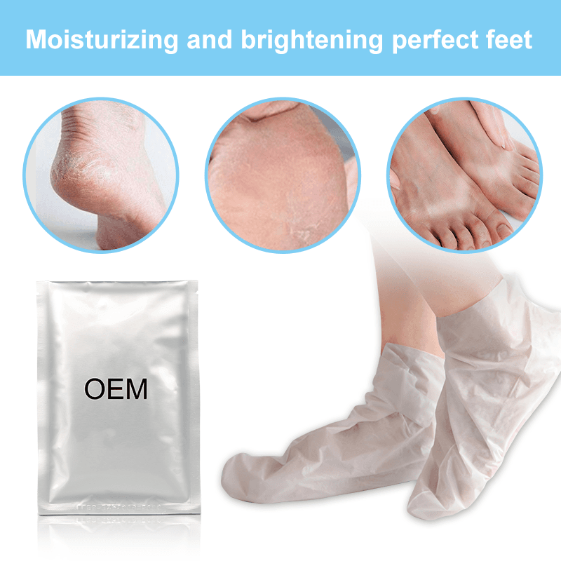 Milk Foot Mask Care Nourishing Moisturizing Collagen Feet Socks Masks Hyaluronic Acid Vitamin C thumbnail 8