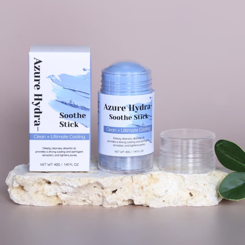 Natural Exfoliator Centella Pore Clay Face Mask Stick Blackhead Green Kaolin Mud Facial Mask thumbnail 26