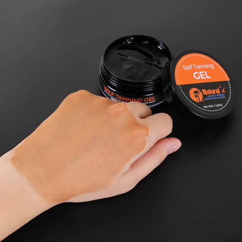 Natural Self Tanning Gel with Bronzing Drops for Face and Body Sunless Glow Hydrating Rapid Tan Formula thumbnail 6