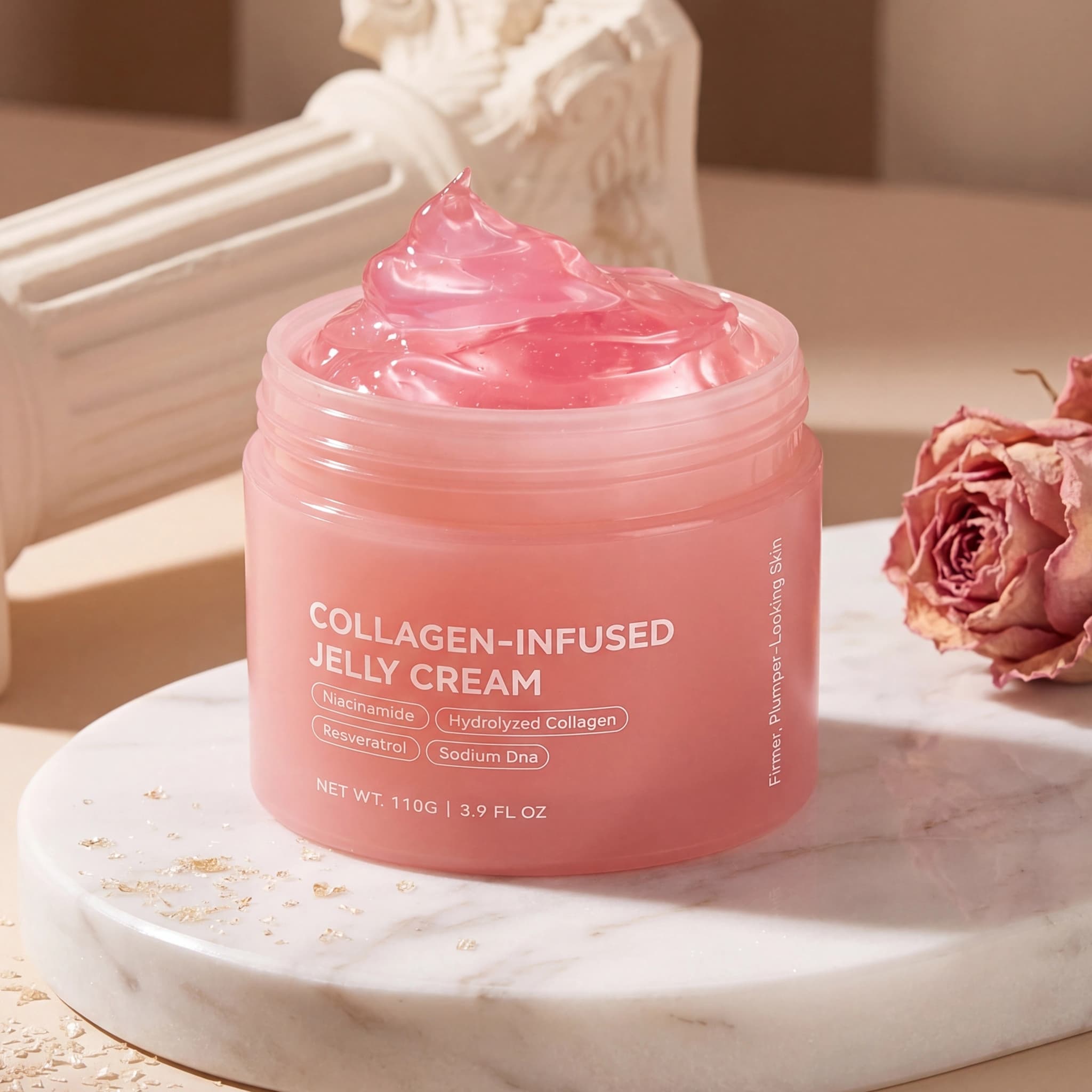 Niacinamide Hydrating Collagen Face Cream Resveratrol Moisturizing Collagen Jelly Cream thumbnail 2