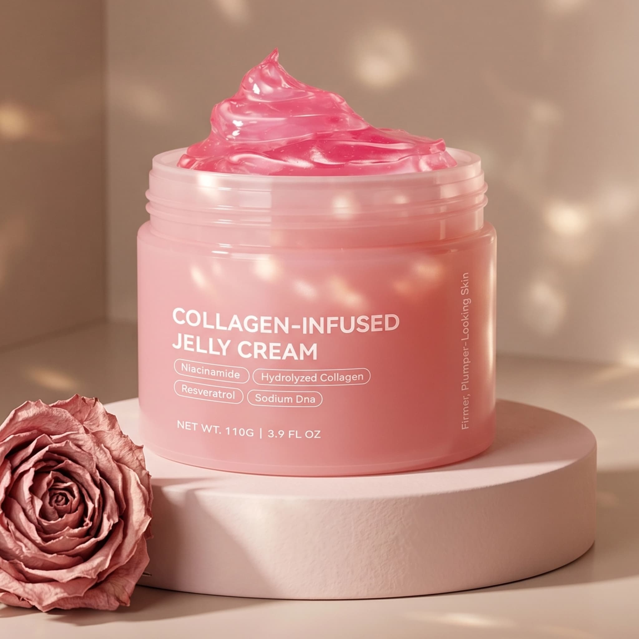 Niacinamide Hydrating Collagen Face Cream Resveratrol Moisturizing Collagen Jelly Cream thumbnail 3