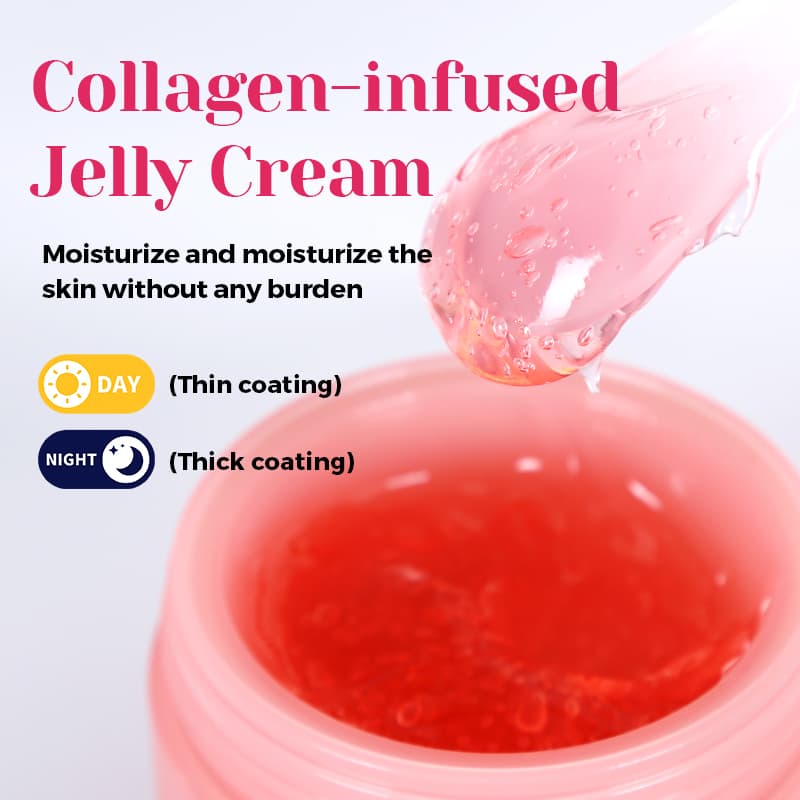 Niacinamide Hydrating Collagen Face Cream Resveratrol Moisturizing Collagen Jelly Cream thumbnail 12