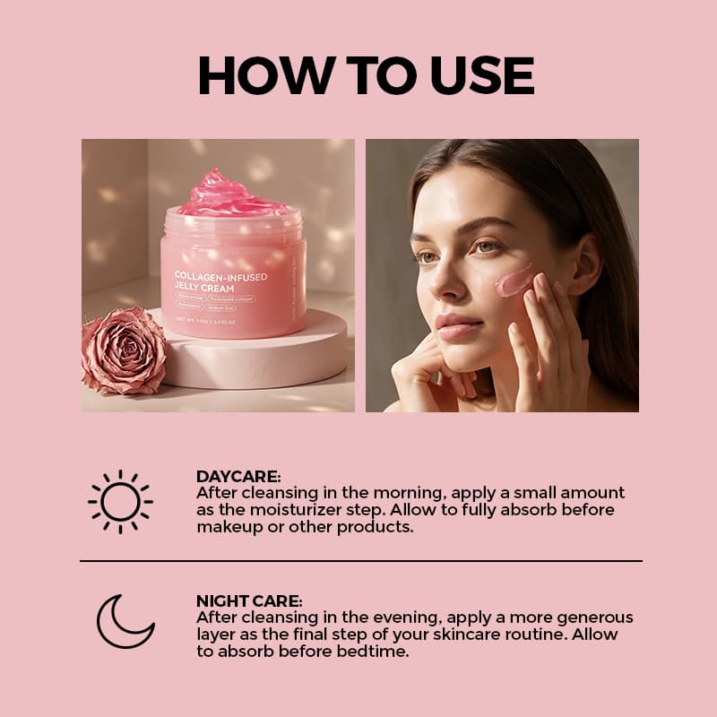 Niacinamide Hydrating Collagen Face Cream Resveratrol Moisturizing Collagen Jelly Cream thumbnail 15