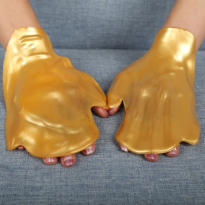 Nourishing Whitening Jelly Hydrating Anti-Wrinkle 24K Gold Crystal Collagen Hand Mask thumbnail 10