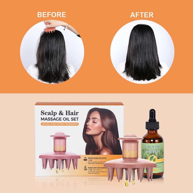 Organic Vegan Peptides Moisturizing Hair Growth Serum for Hair Regrowth & Scalp Massage thumbnail 11