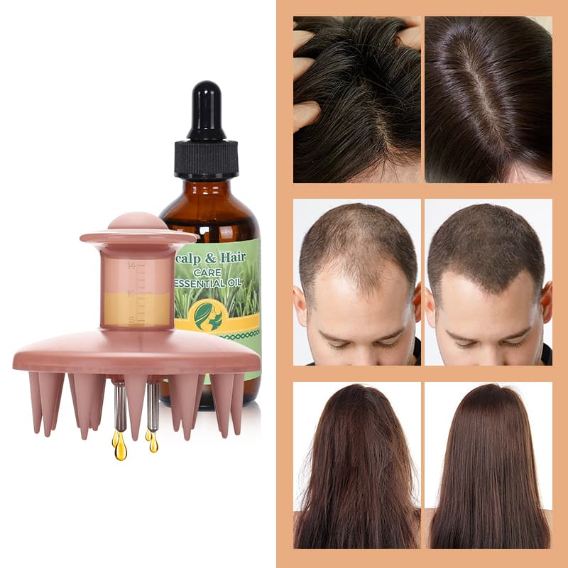Organic Vegan Peptides Moisturizing Hair Growth Serum for Hair Regrowth & Scalp Massage thumbnail 14