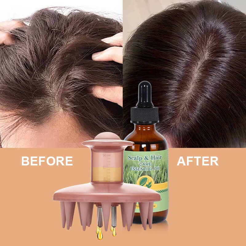 Organic Vegan Peptides Moisturizing Hair Growth Serum for Hair Regrowth & Scalp Massage thumbnail 17