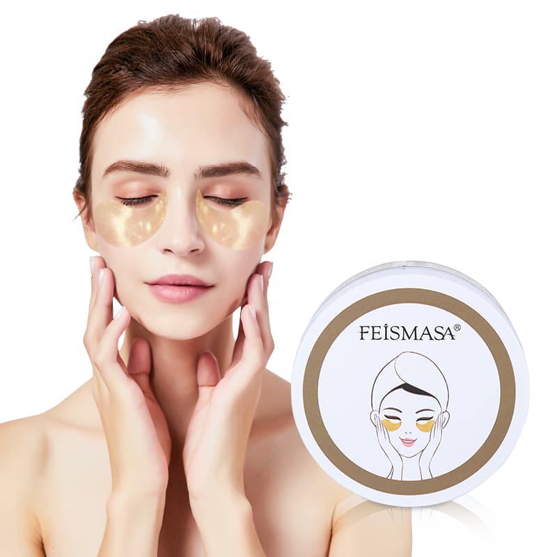 Removes Dark Circle Hydrogel Hydrating Sleep Gel Eye Patches Under 24k Gold Crystal Collagen Eye Mask thumbnail 4