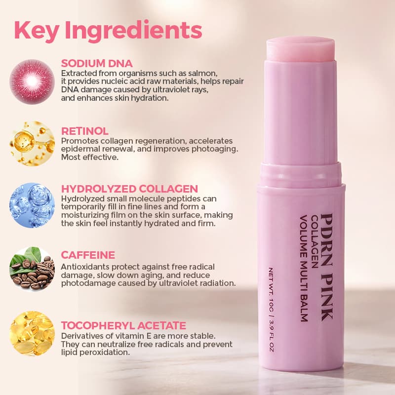 Retinol Pdrn Pink Collagen Volume Multi Face Balm Sodium Dna Anti Wrinkle Stick thumbnail 10