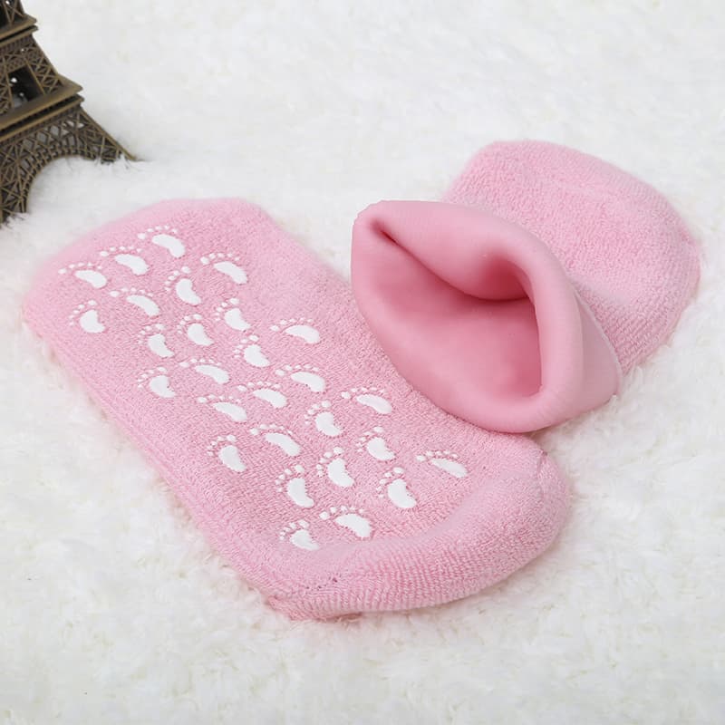 Reusable Gel Socks Moisturize Soften Repair Whiten Skin Moisturizing Treatment Gel Spa Foot Care Mask thumbnail 4