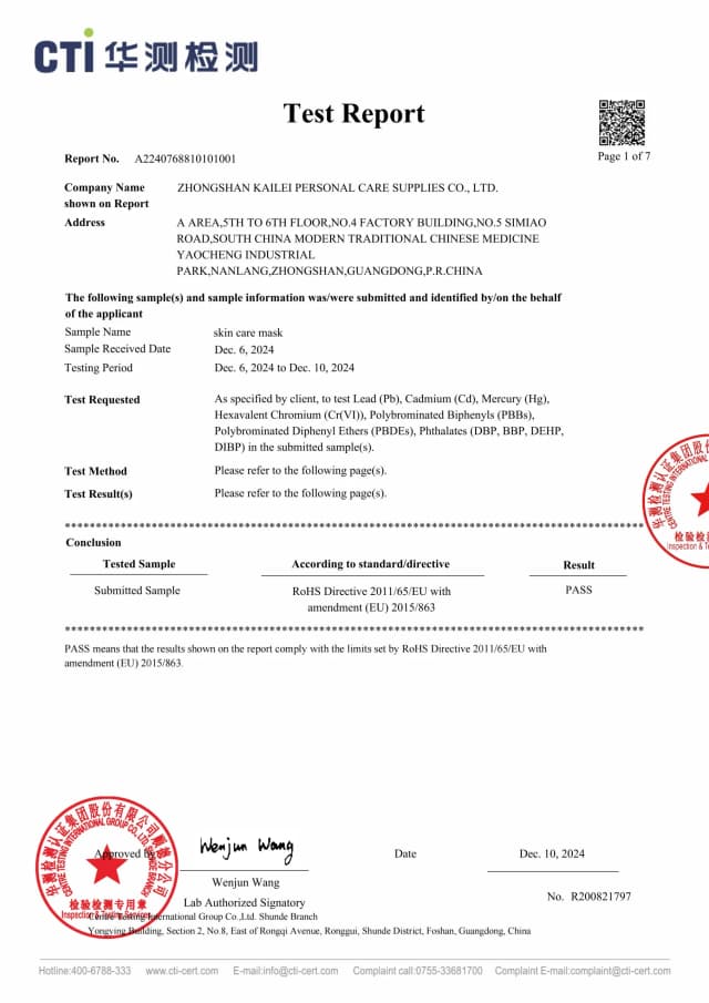 RoHS Test Report