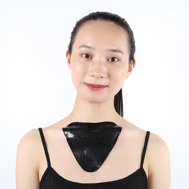 Black Gold Heart Chest Mask - 7