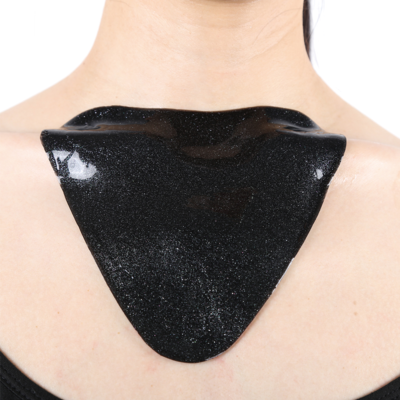 Black Gold Heart Chest Mask - 8