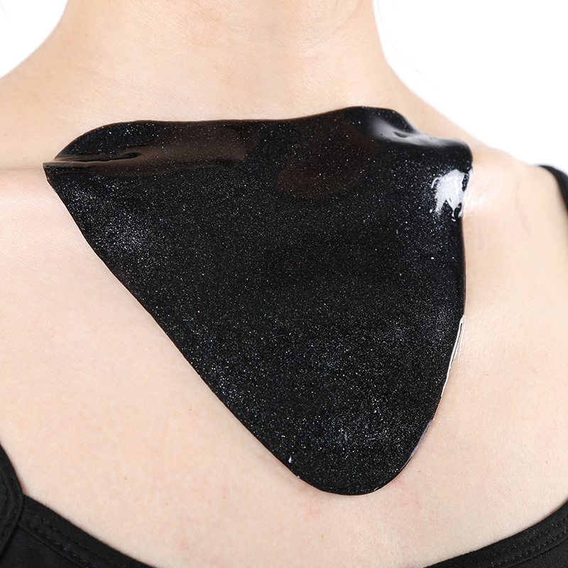 Black Gold Heart Chest Mask - 9