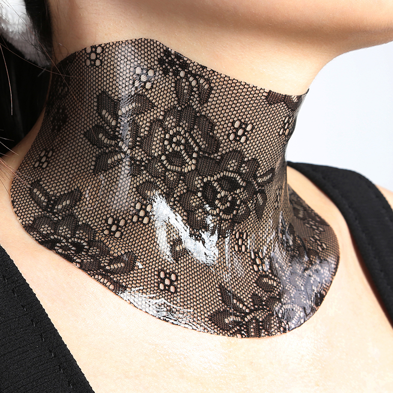Black Lace Neck Mask