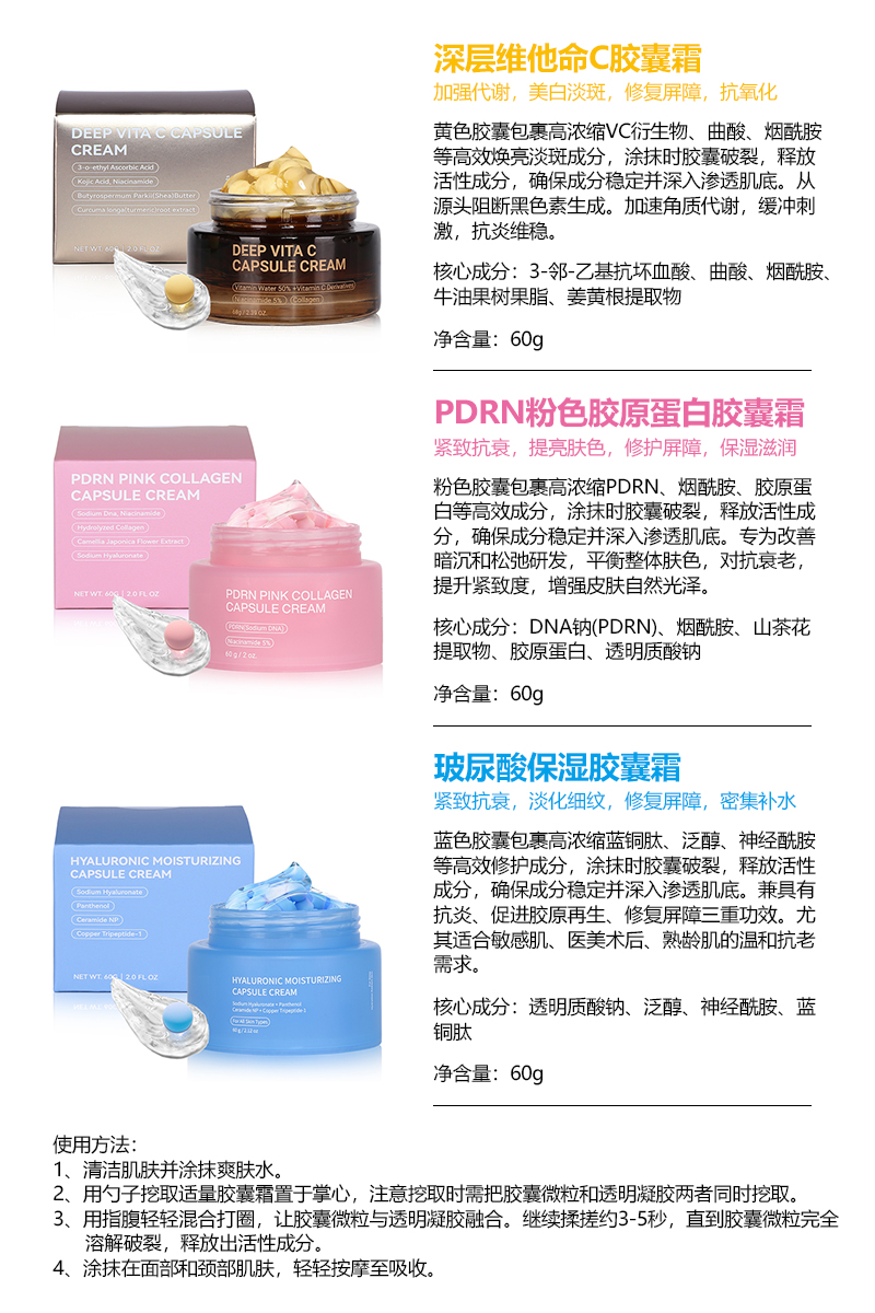 Capsule Cream Set (3 Types) - 26