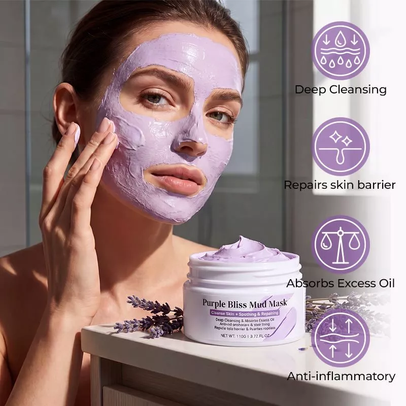 Clay mask packaging detail