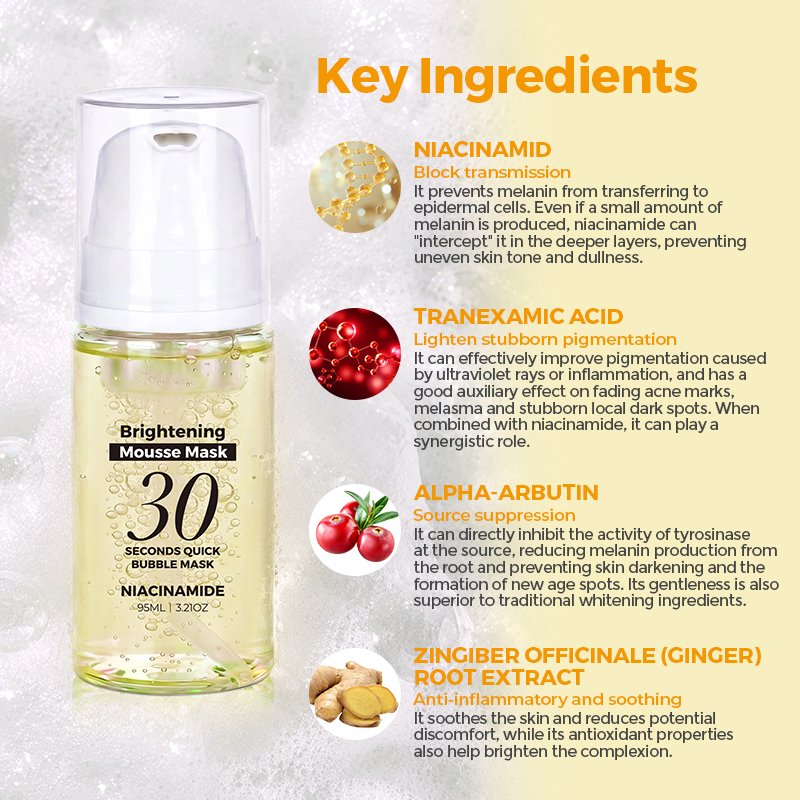 Deep Moisturizing Oxygen Bubble Mask Sheet Sodium Hyaluronate Foam Bubble Toner for Dull Skin Private Label Y thumbnail 4