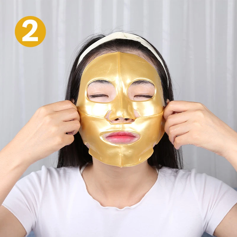 Maschera Viso al Collagene e Oro - 4