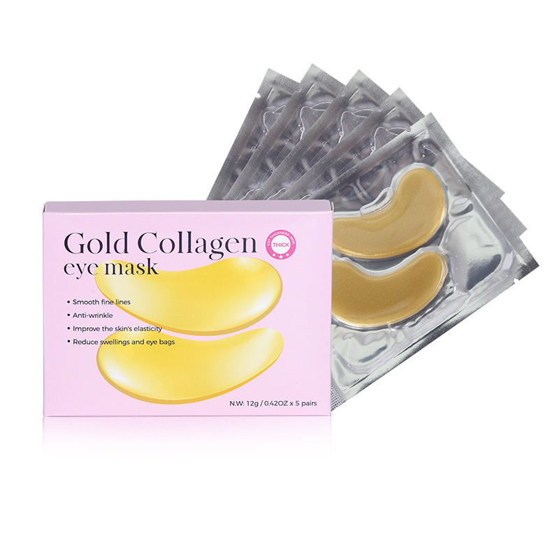 Gold Crescent Crystal Eye Patches - 3
