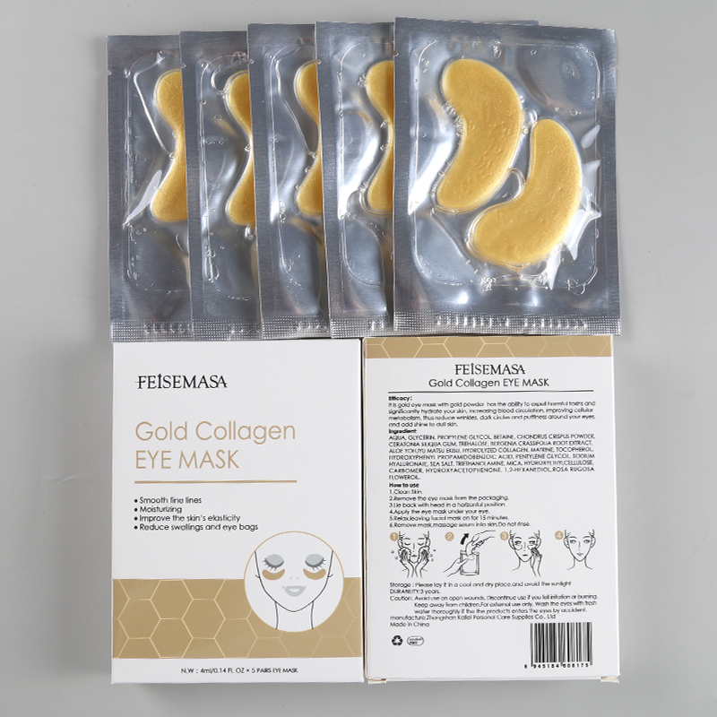 Gold Crystal Eye Patches (Custom) - 3