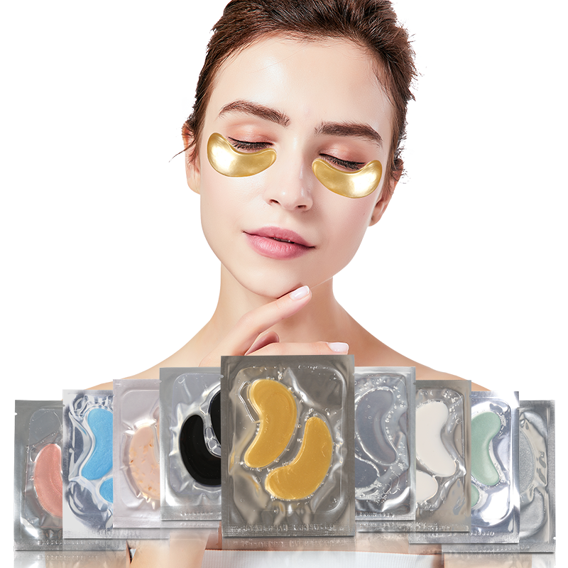 Gold Crystal Eye Patches (Custom) - 8