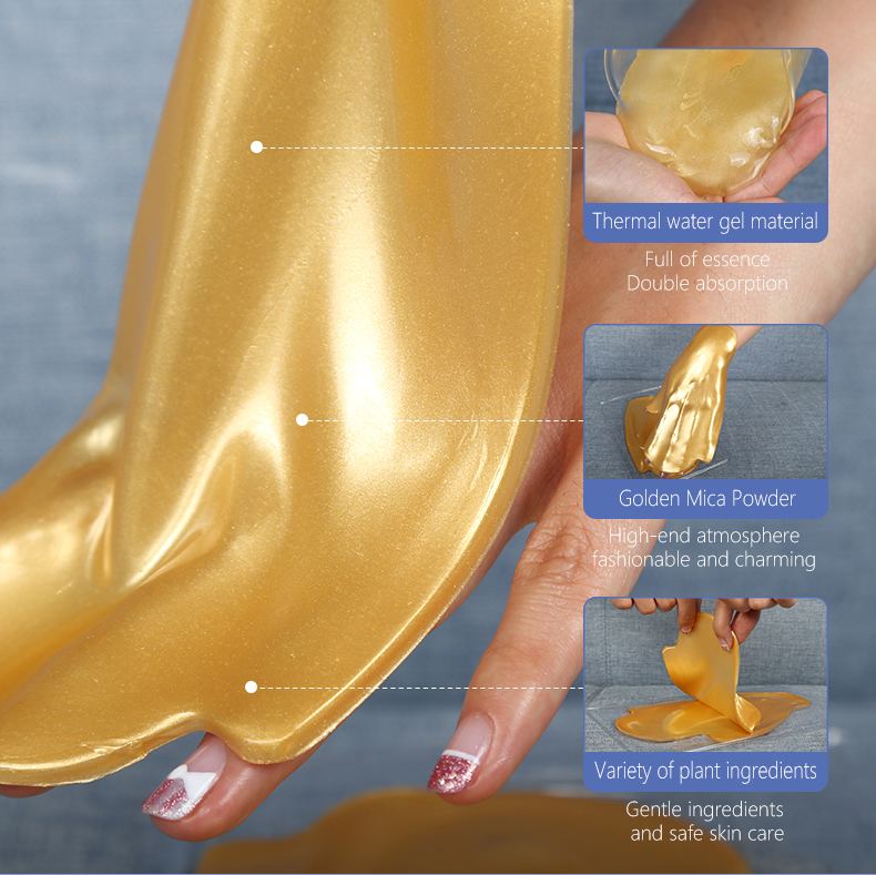 Gold Crystal Hand Mask - 7
