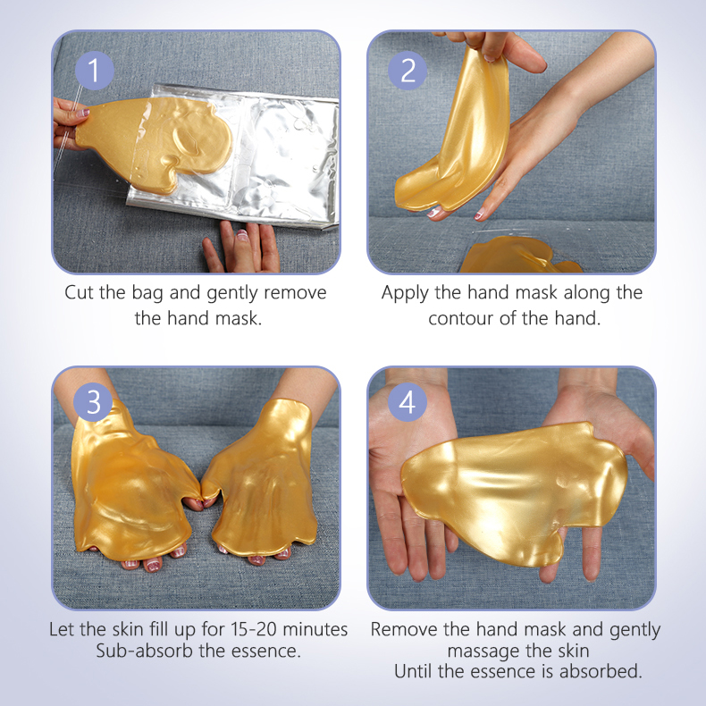 Gold Crystal Hand Mask - 11